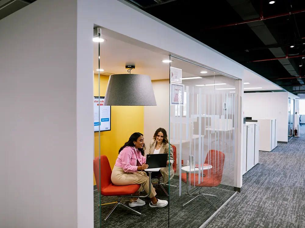 One of the meeting booths at the Henkel offices in Nautacan, Mexico