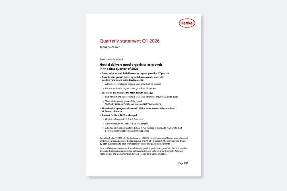 Quarterly Statement Q1 2026